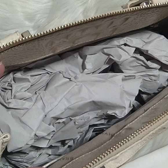 SOLD!! NWT Alice Sunglow Melbourne Genuine Leather Brahmin Bag W Dust Bag - Picture 14 of 16